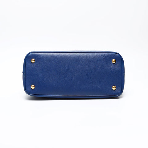 PRADA Saffiano Galleria 2way Handbag blue WS20697