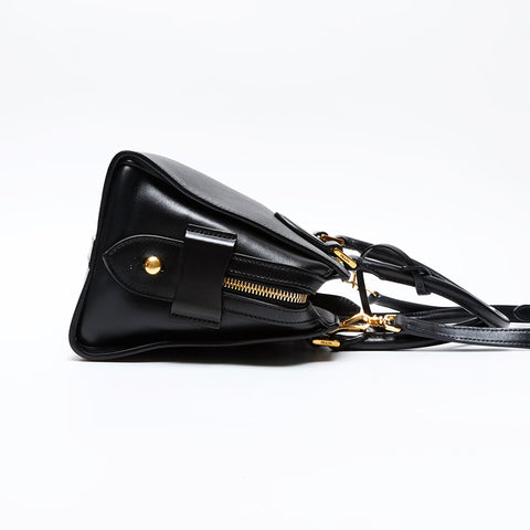 PRADA Saffiano 2way Handbag black WS20698