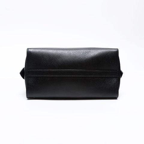 PRADA Saffiano 2way Handbag black WS20698