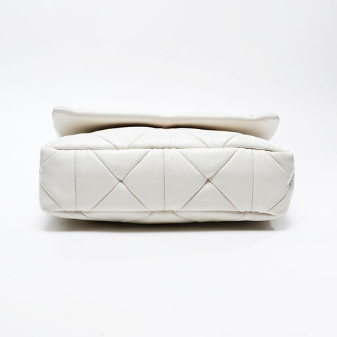 PRADA Padded System Nappa Leather Shoulder Bag white WS20702