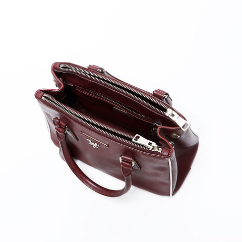 PRADA Galleria 2way Saffiano Handbag Brown WS20703