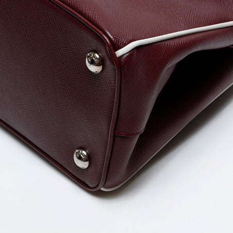 PRADA Galleria 2way Saffiano Handbag Brown WS20703