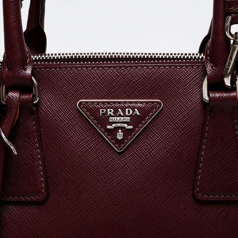PRADA Galleria 2way Saffiano Handbag Brown WS20703