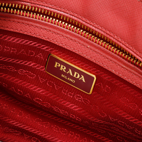 PRADA Saffiano Leather Galleria Small Handbag pink WS20704