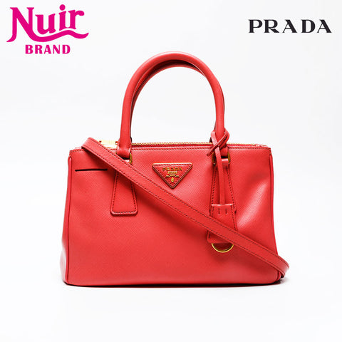 PRADA Saffiano Leather Galleria Small Handbag pink WS20704