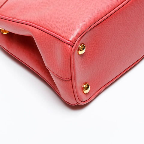 PRADA Saffiano Leather Galleria Small Handbag pink WS20704