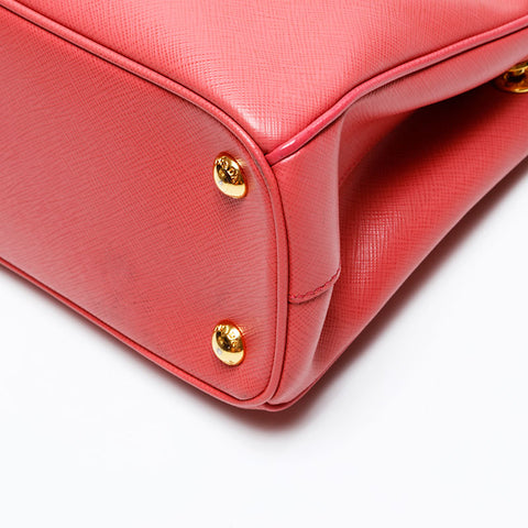 PRADA Saffiano Leather Galleria Small Handbag pink WS20704