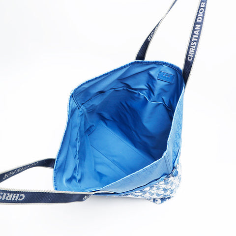 Christian Dior Pile Beach Bag Trotter Tote Bag blue WS20705