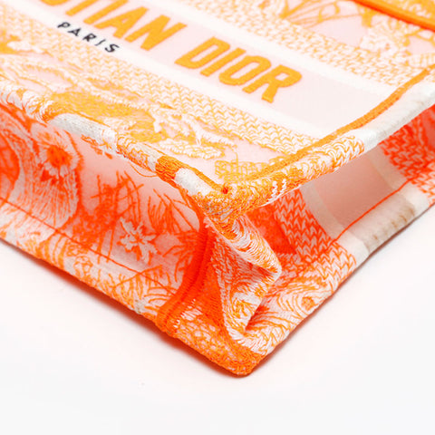 Christian Dior Mini Book Tote Handbag Orange WS20706