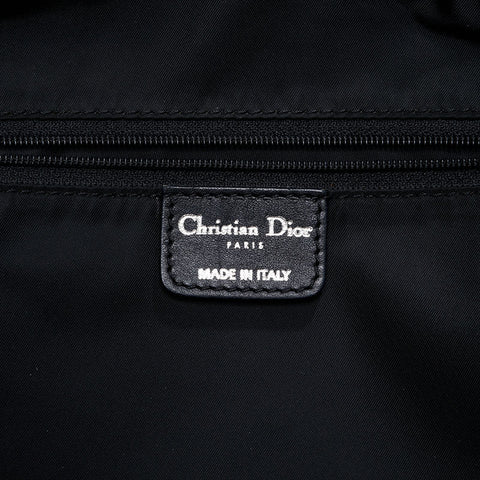 Christian Dior Diorissimo Trotter Nylon Lovely Shoulder Bag black WS20707