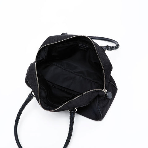 Christian Dior Diorissimo Trotter Nylon Lovely Shoulder Bag black WS20707