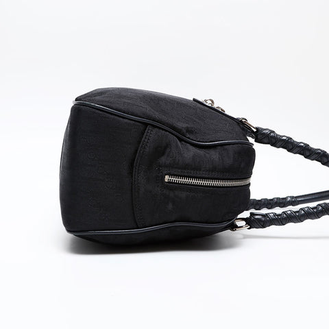 Christian Dior Diorissimo Trotter Nylon Lovely Shoulder Bag black WS20707