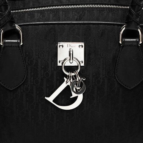 Christian Dior Diorissimo Trotter Nylon Lovely Shoulder Bag black WS20707