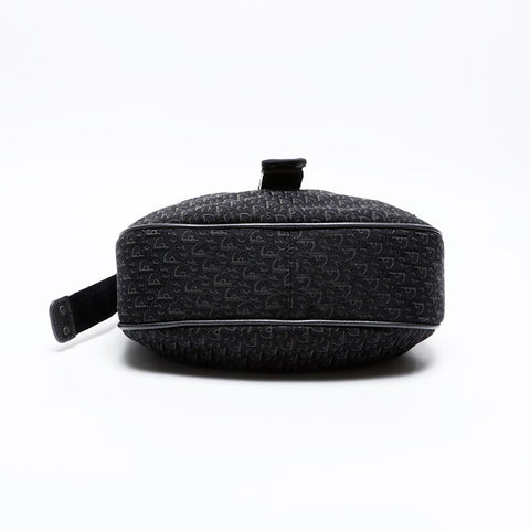 Christian Dior Trotter Oblique Canvas Shoulder Bag black WS20708