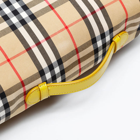 BURBERRY Check Canvas Monster Motif Backpack Â· Daypack beige WS20718