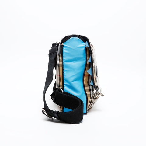 BURBERRY Check Canvas Monster Motif Backpack Â· Daypack beige WS20718