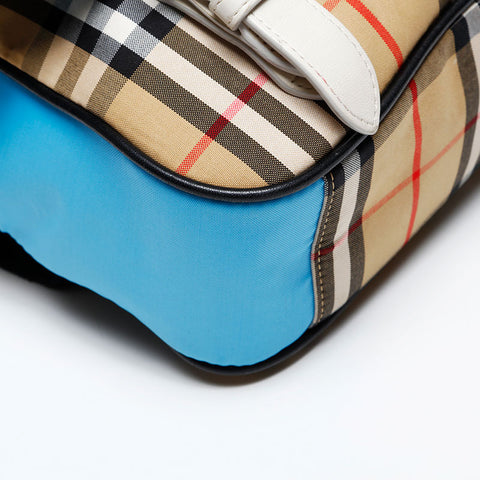 BURBERRY Check Canvas Monster Motif Backpack Â· Daypack beige WS20718