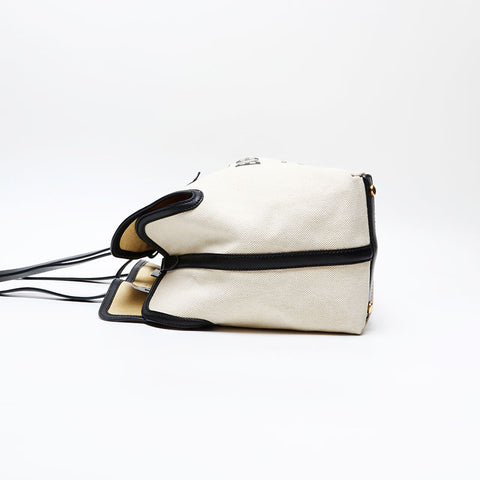 BURBERRY Canvas logo Shoulder Bag beige WS20719