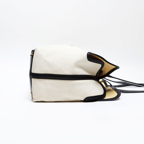 BURBERRY Canvas logo Shoulder Bag beige WS20719