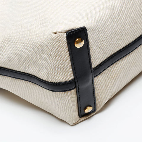 BURBERRY Canvas logo Shoulder Bag beige WS20719