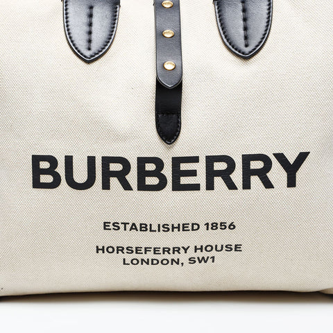 BURBERRY Canvas logo Shoulder Bag beige WS20719