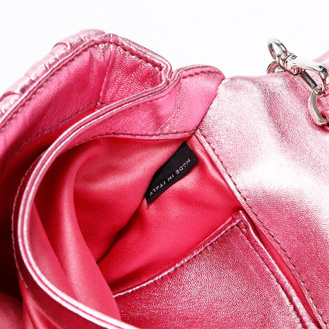 Miu Miu Matelasse Crystal Metallic Shoulder Bag pink WS20725