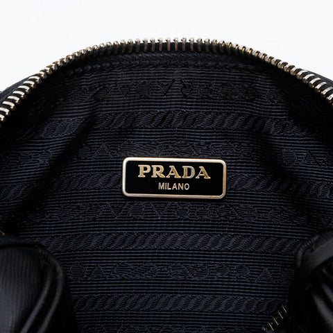 PRADA Mini 2way Boston Saffiano Shoulder Bag black WS20726