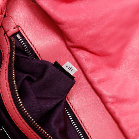 Miu Miu Nappa leather, matelassé and crystals Shoulder Bag pink WS20728