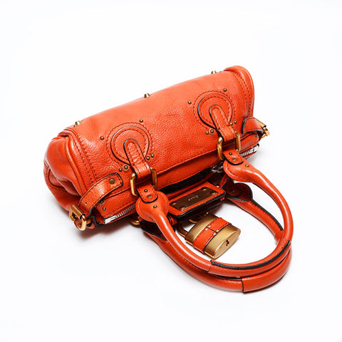 Chloe Leather Paddington Mini Shoulder Bag Brown WS20729