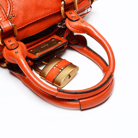 Chloe Leather Paddington Mini Shoulder Bag Brown WS20729