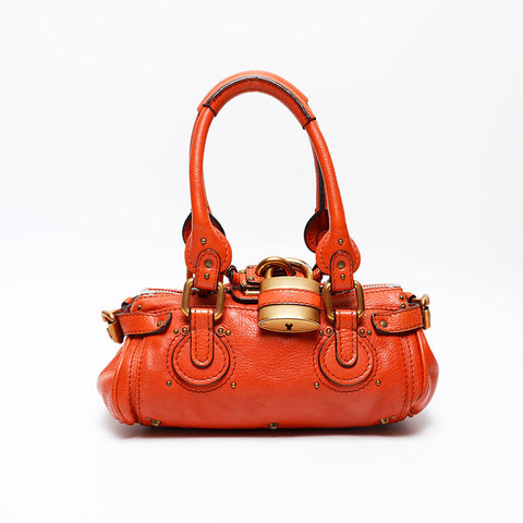 Chloe Leather Paddington Mini Shoulder Bag Brown WS20729