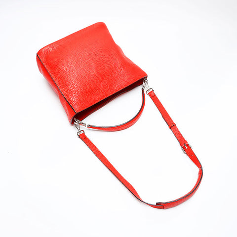 FENDI Celeria leather Shoulder Bag Red WS20730