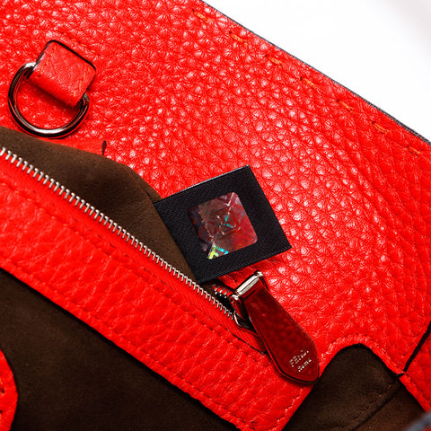 FENDI Celeria leather Shoulder Bag Red WS20730