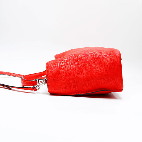 FENDI Celeria leather Shoulder Bag Red WS20730