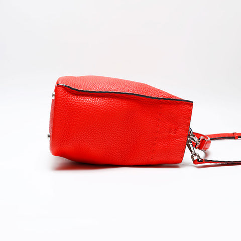 FENDI Celeria leather Shoulder Bag Red WS20730