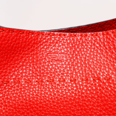 FENDI Celeria leather Shoulder Bag Red WS20730