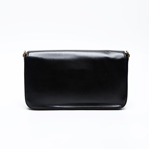 FENDI leather logo Shoulder Bag black WS20732