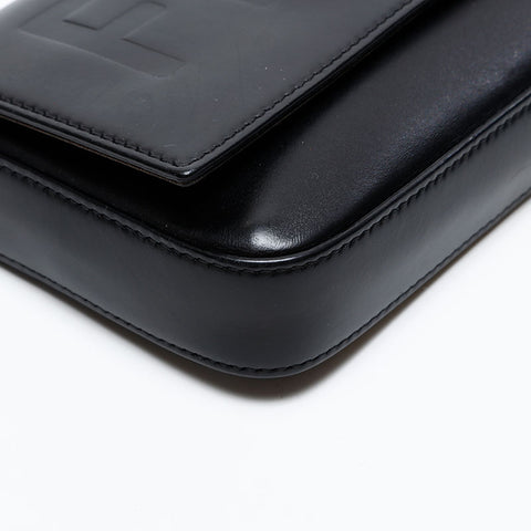 FENDI leather logo Shoulder Bag black WS20732