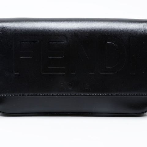 FENDI leather logo Shoulder Bag black WS20732