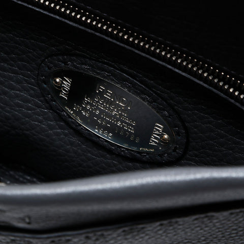 FENDI Peekaboo logo 2way Shoulder Bag gray WS20734