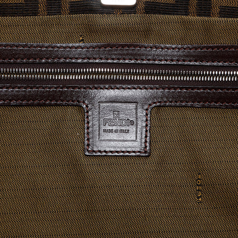 FENDI Zucca Handbag Brown WS20736