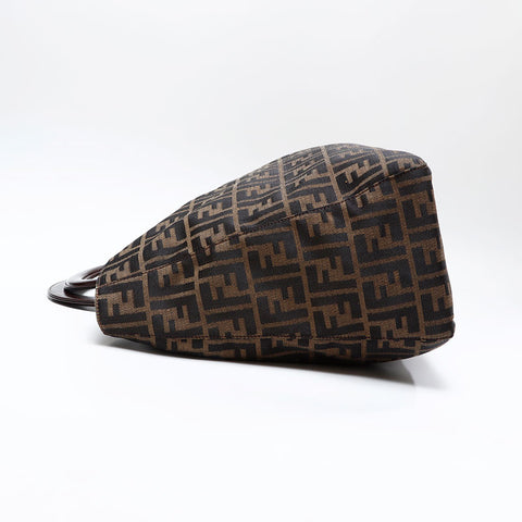 FENDI Zucca Handbag Brown WS20736