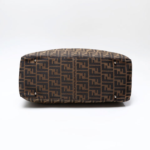 FENDI Zucca Handbag Brown WS20736