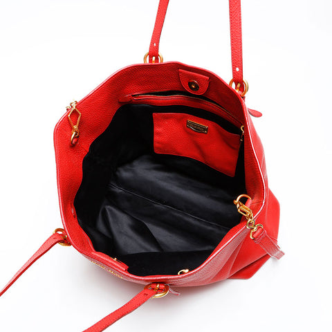 Miu Miu Leather 2way Shoulder Bag Red WS20737