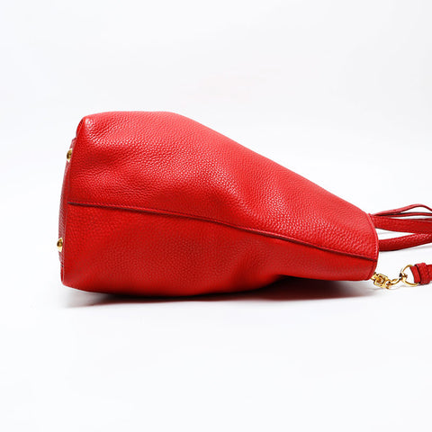 Miu Miu Leather 2way Shoulder Bag Red WS20737