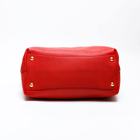 Miu Miu Leather 2way Shoulder Bag Red WS20737