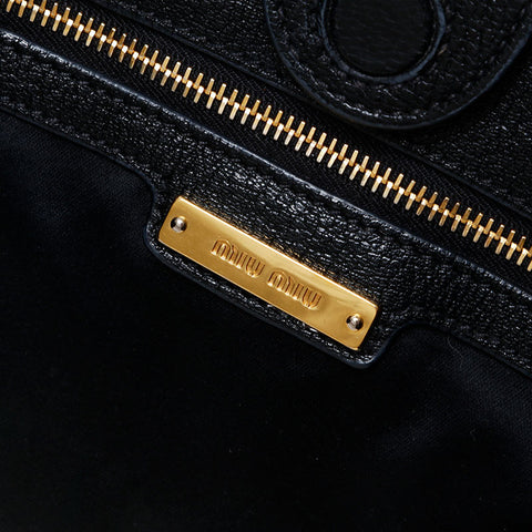 Miu Miu leather Handbag black WS20741