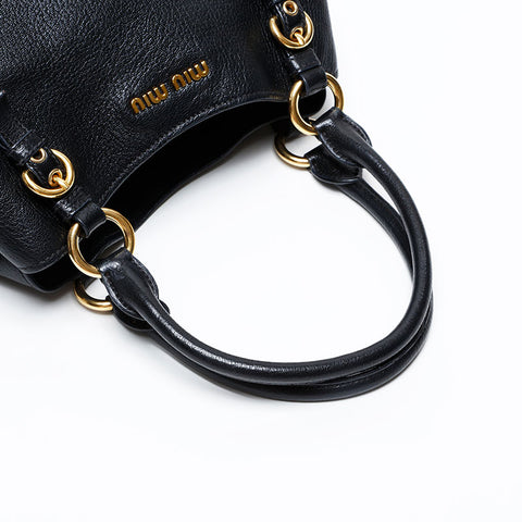 Miu Miu leather Handbag black WS20741