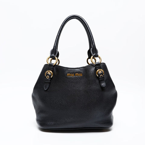 Miu Miu leather Handbag black WS20741