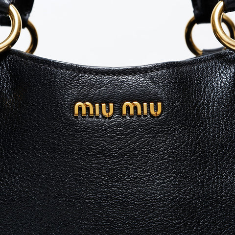 Miu Miu leather Handbag black WS20741